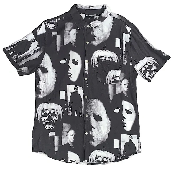 MENS MICHAEL MYERS HALLOWEEN SHIRT SIZE SMALL - Picture 1 of 4
